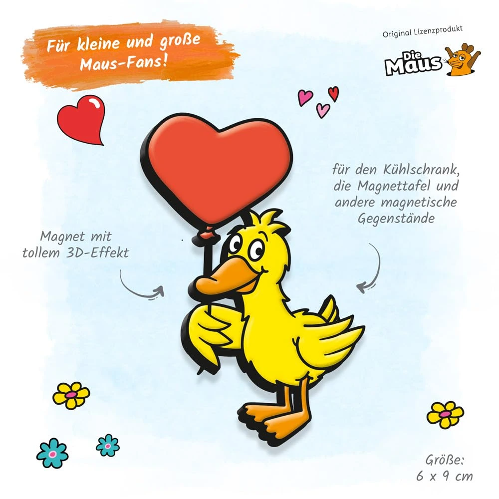die sendung mit der maus ente herz magnet
