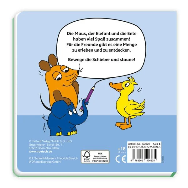 drei null acht zwei vier troetsch die maus pappenbuch mein erstes spielbuch gebundene ausgabe rueckseite