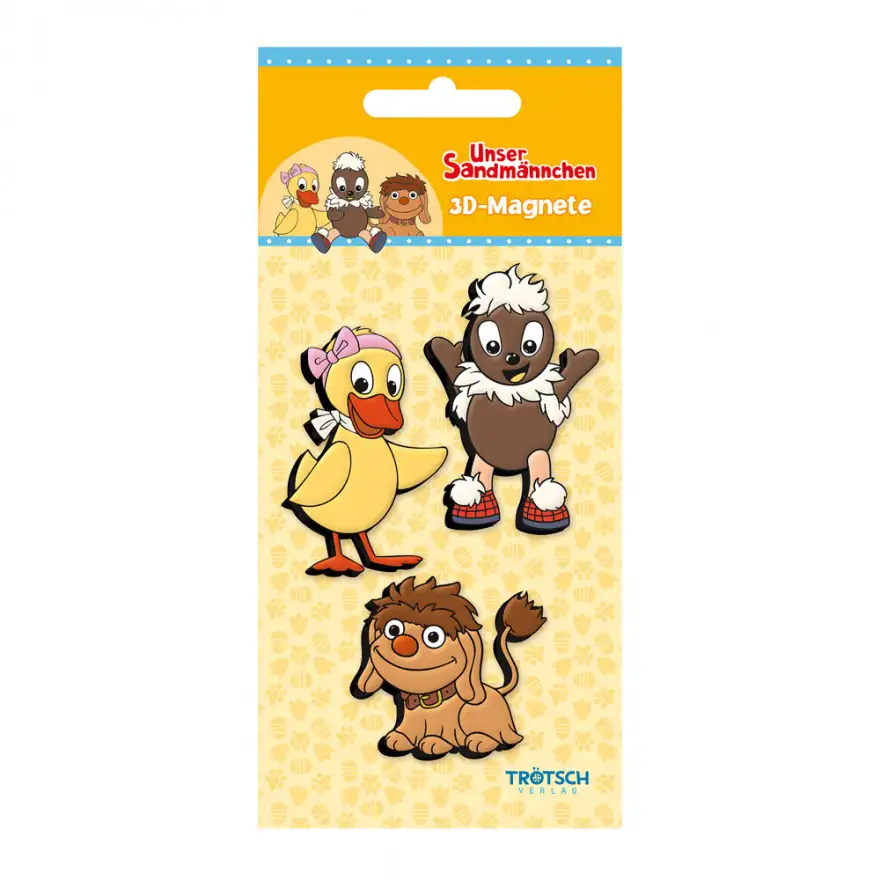 Unser Sandmännchen - 3D Magnet Set - Drei Freunde