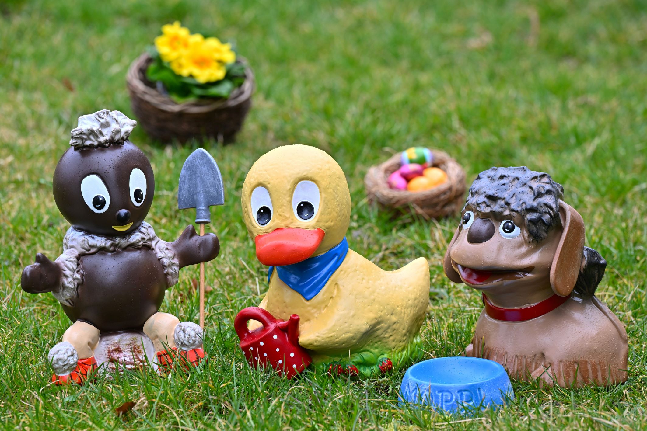 gartenzwerge pittiplatsch schnatterinchen moppi auf der wieseydneuncacht R Edrei Exzweigq