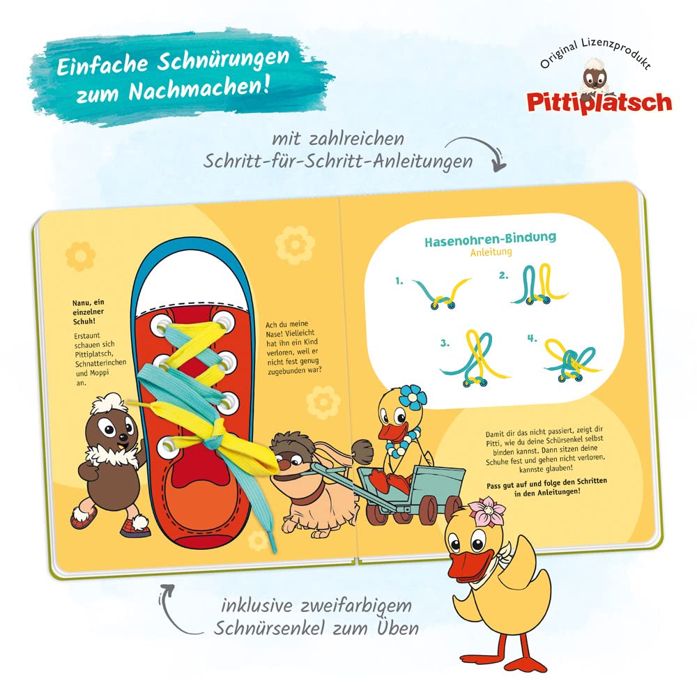 pittiplatsch schnuersenkelbuch zum ueben