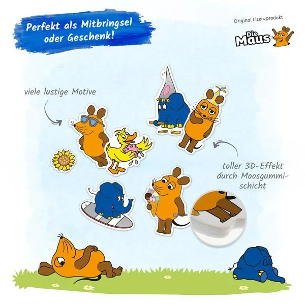 Die Maus - Soft-Sticker Die Maus Soft Sticker