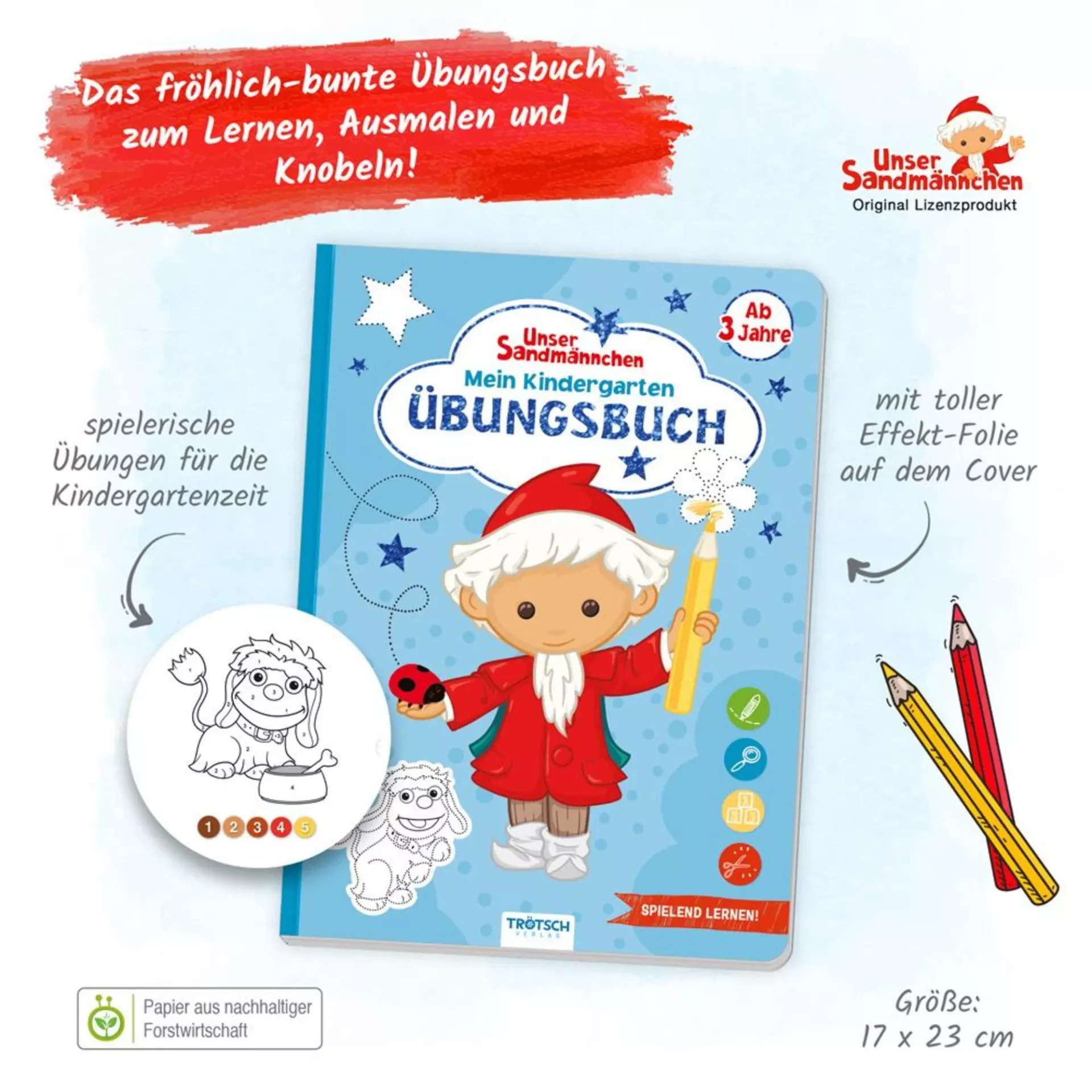 sandmaennchen mein kindergartenuebungsbuch beschaeftigungsbuch ab drei jahren