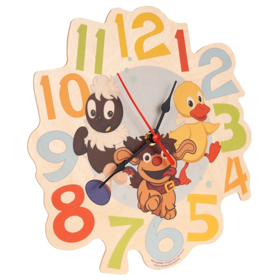 Unser Sandmännchen - Holz-Wanduhr - Freunde