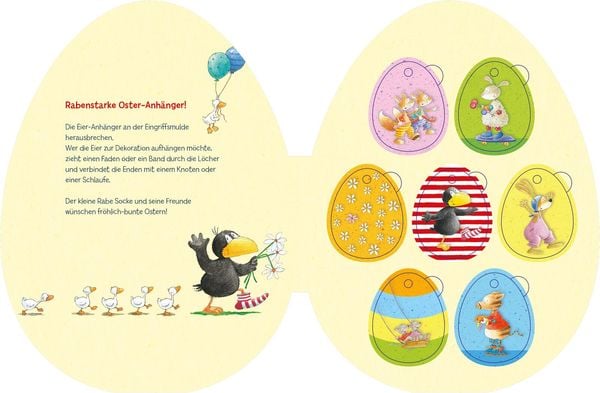 Der kleine Rabe Socke - Alles gefärbt! (Konturgestanztes Buch)