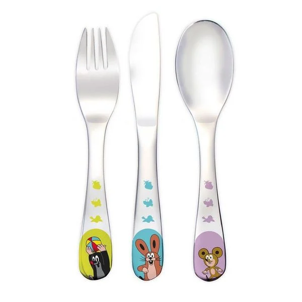 Der kleine Maulwurf - Besteckset aus Edelstahl - unverpackt
