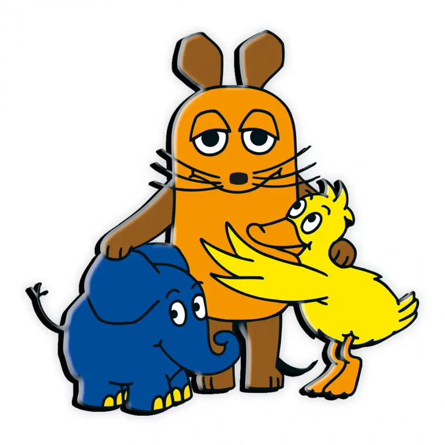 drei null zwei drei vier die maus 3D magnet maus und freunde motiv