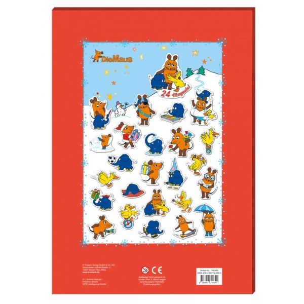 Die Maus - Magnet-Adventskalender