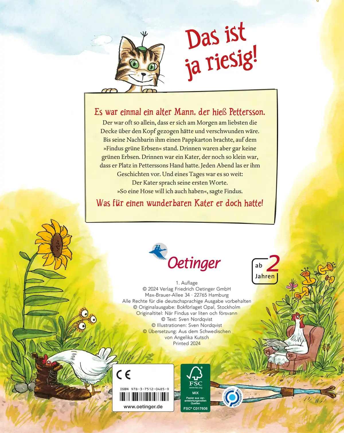 Pettersson und Findus - Wie Findus zu Pettersson kam (Buch)