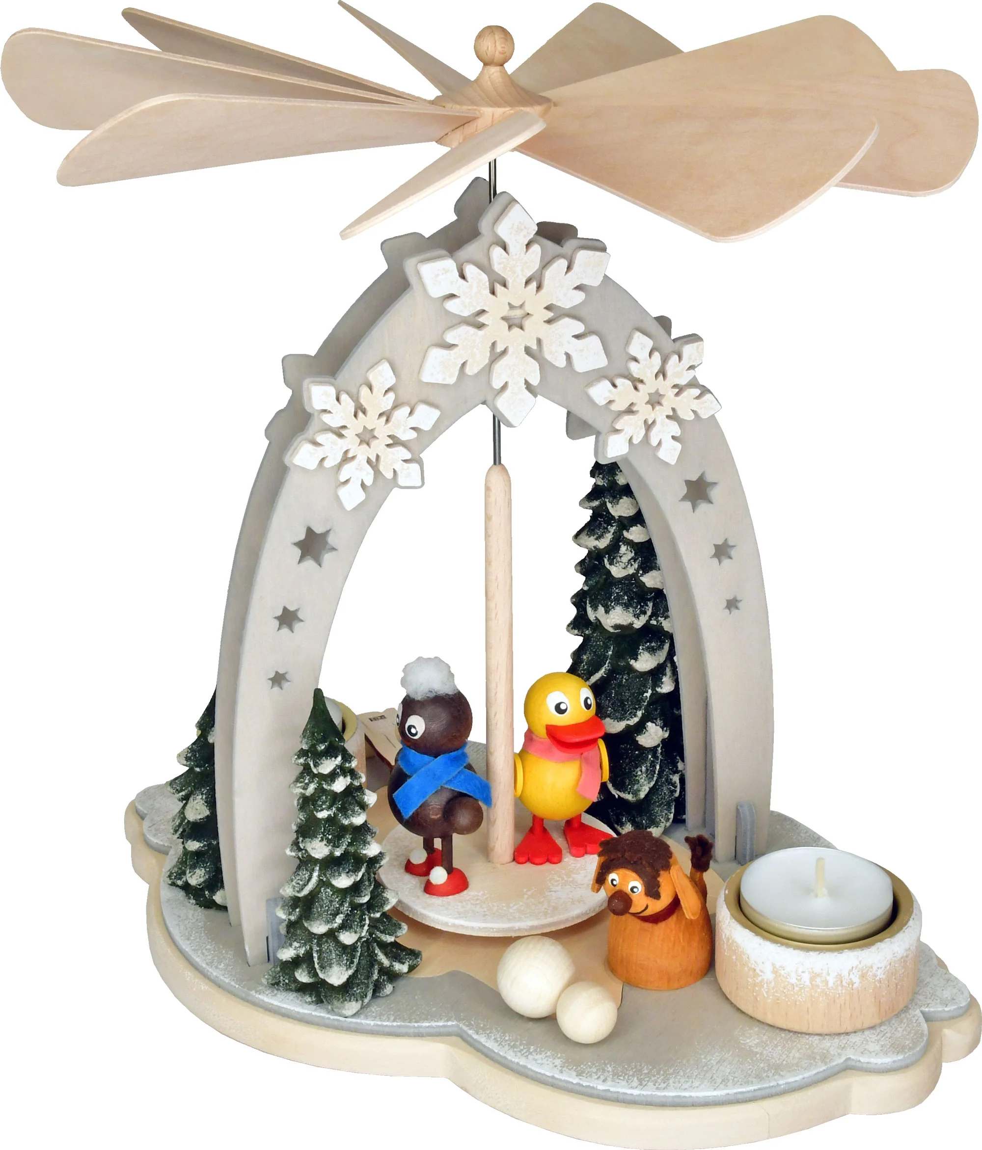 Pittiplatsch & Freunde - Tischpyramide pittiplatsch schnatterinchen moppi tischpyramide handarbeit made in germany