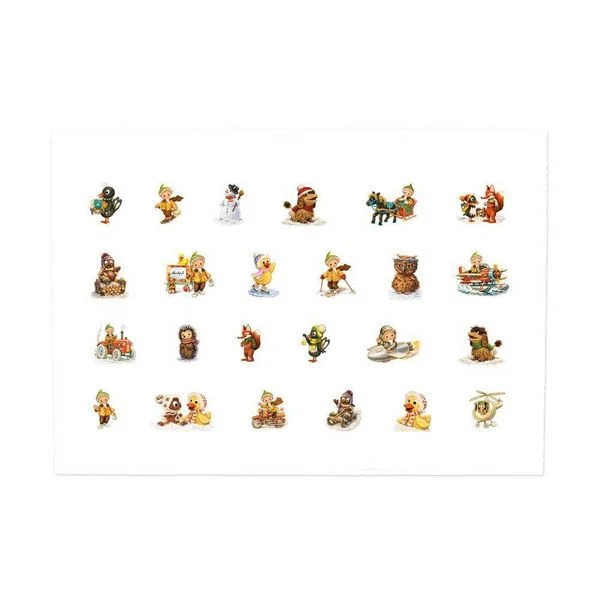 Unser Sandmännchen - Adventskalender-Karte Nostalgie