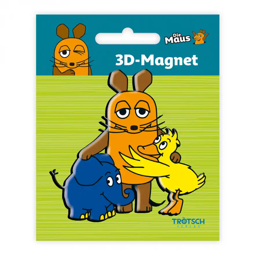 drei null zwei drei eins die maus 3D magnet maus und freunde miTVerpackung