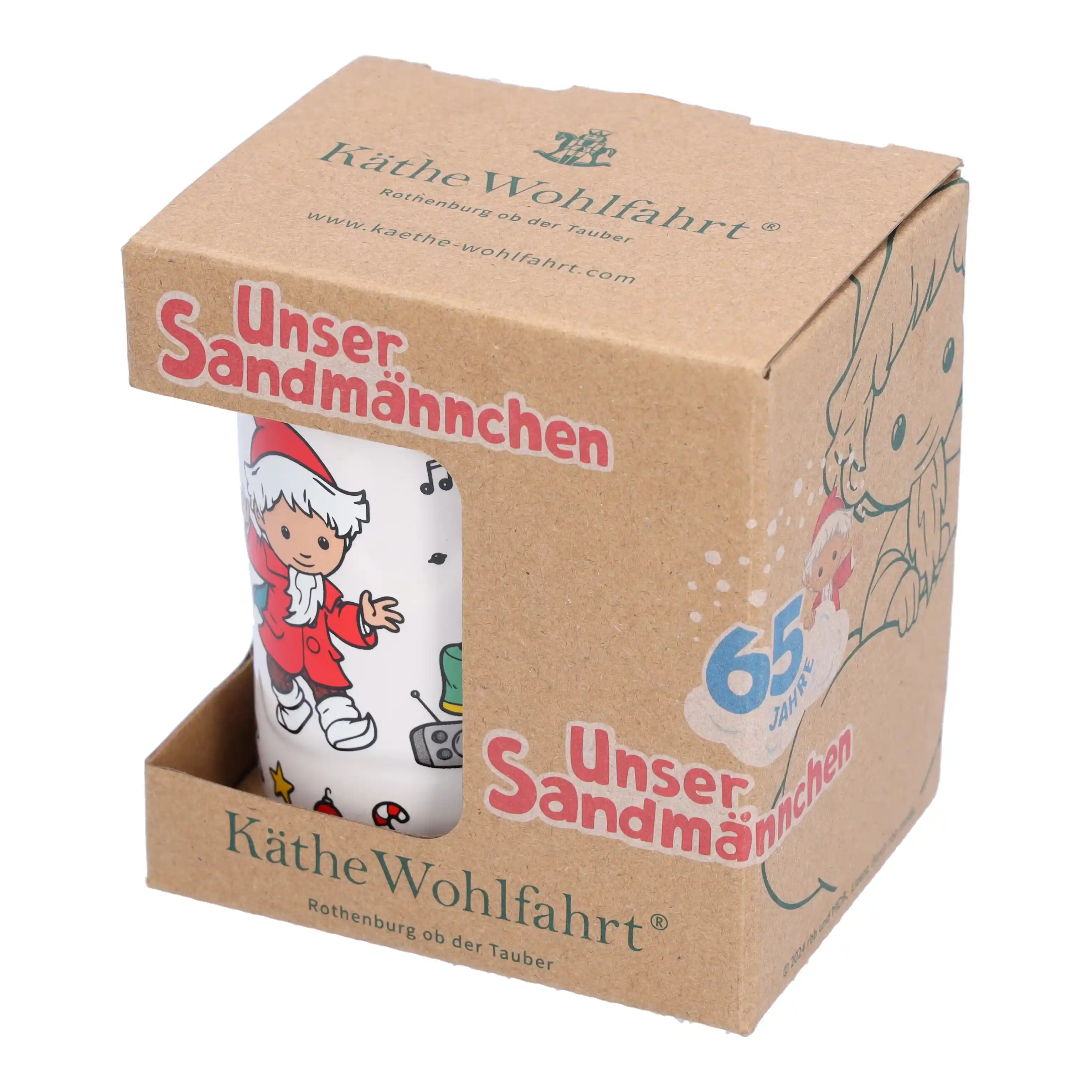 Unser Sandmännchen - Weihnachtsmarkttasse 2024 von Käthe Wohlfahrt Unser Sandmännchen Weihnachtsmarkttasse zwei null zwei vier von Käthe Wohlfahrt