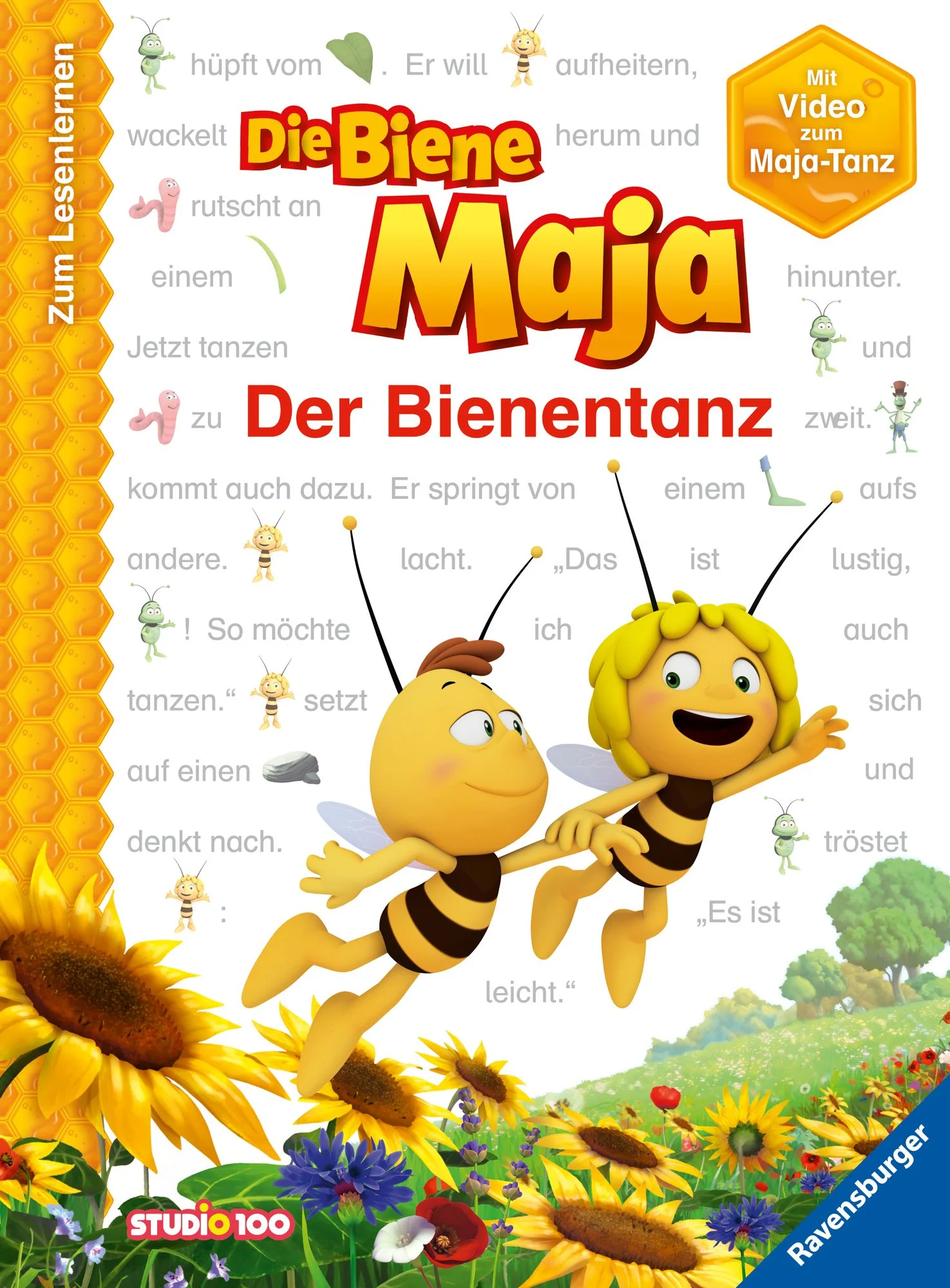 Die Biene Maja - Der Bienentanz - Zum Lesenlernen Die Biene Maja Buchcover, Der Bienentanz, Zum Lesenlernen