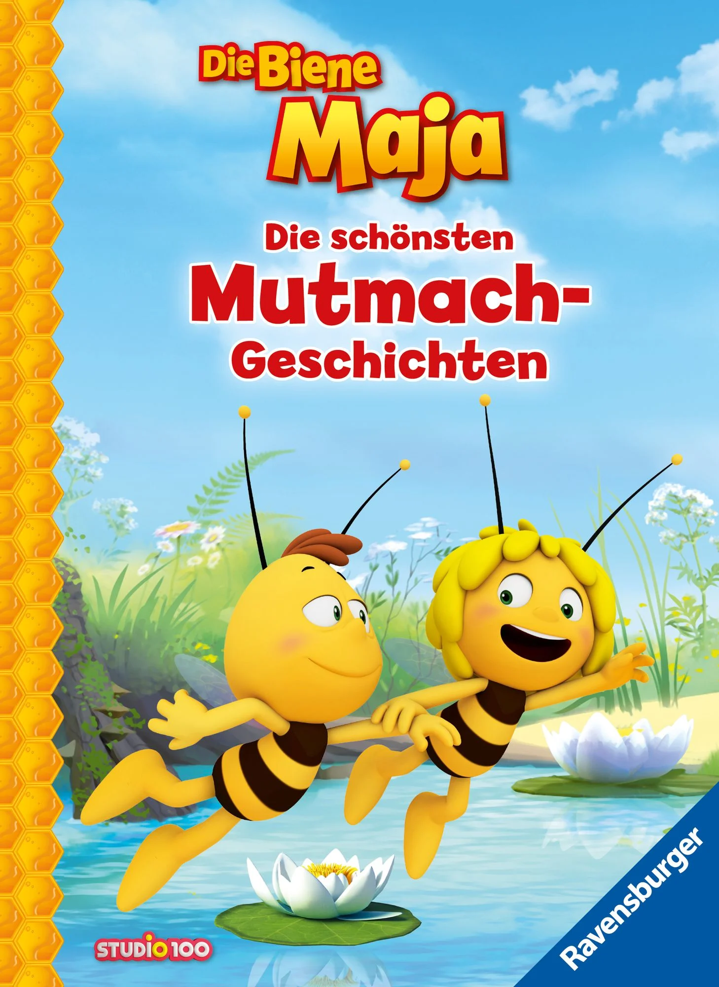 Buchcover Die Biene Maja Die schönsten Mutmachgeschichten mit Maja und Freunden auf der Klatschmohnwiese