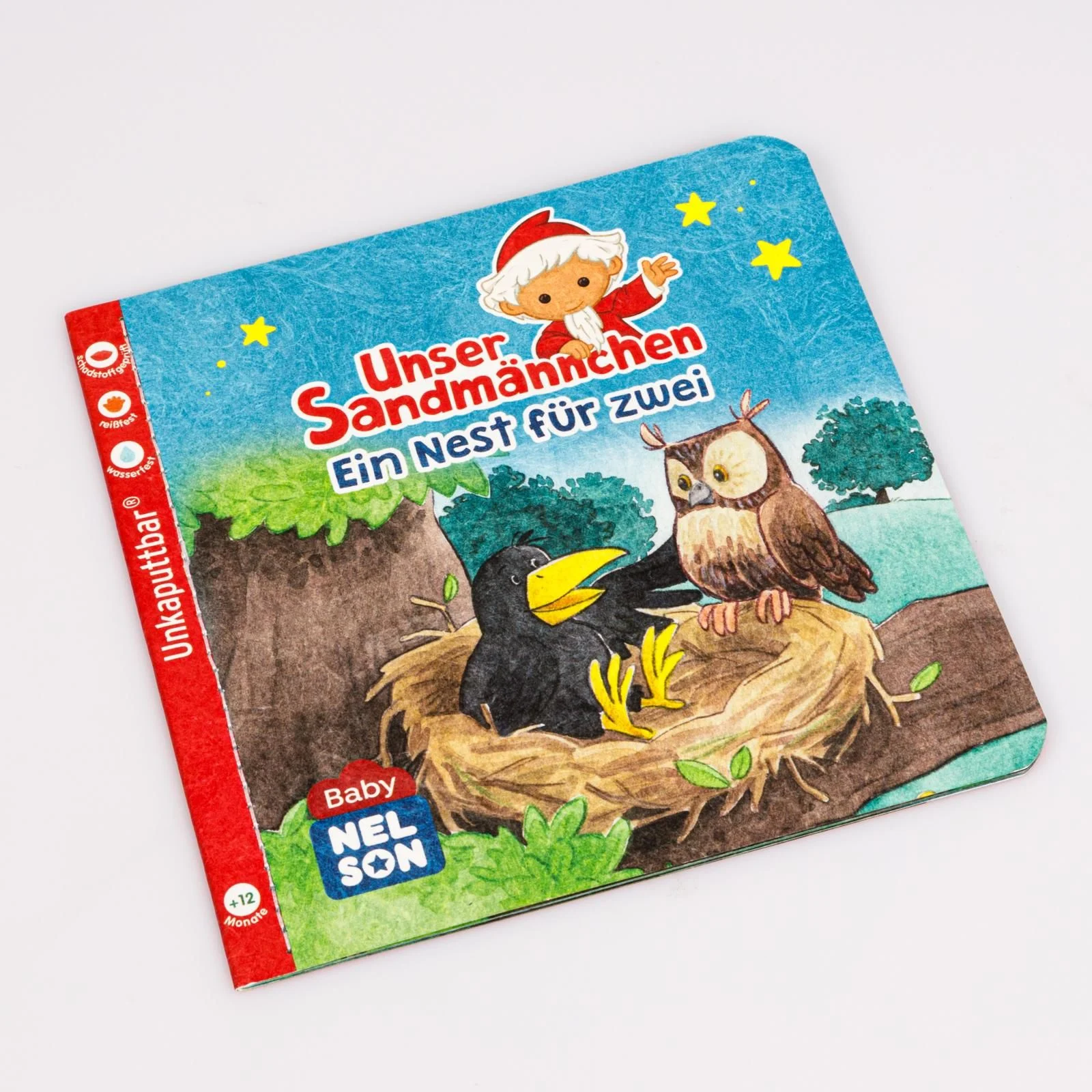 Unser Sandmännchen - Ein Nest für zwei - Baby Nelson Buch - unkaputtbar - Nahaufnahme
