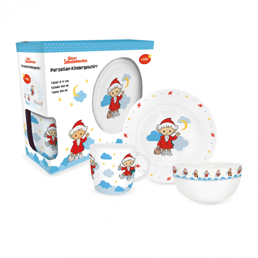 sandmannchen-porzellan-kindergeschirr-detail Unser Sandmännchen Kindergeschirr Set (drei teilig)