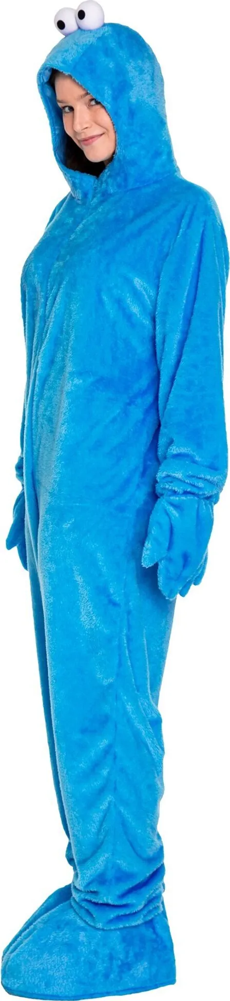 Sesamstraße - Krümelmonster - Kostüm für Erwachsene