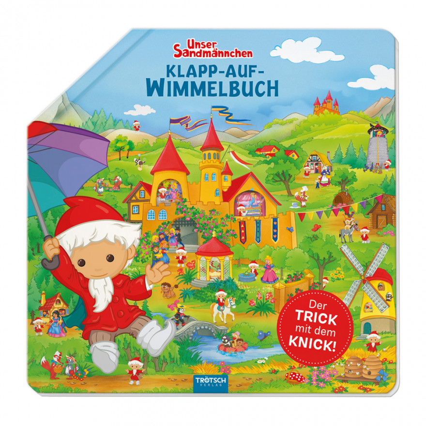 Sandmann Klapp-Auf-Wimmelbuch Vorderseite