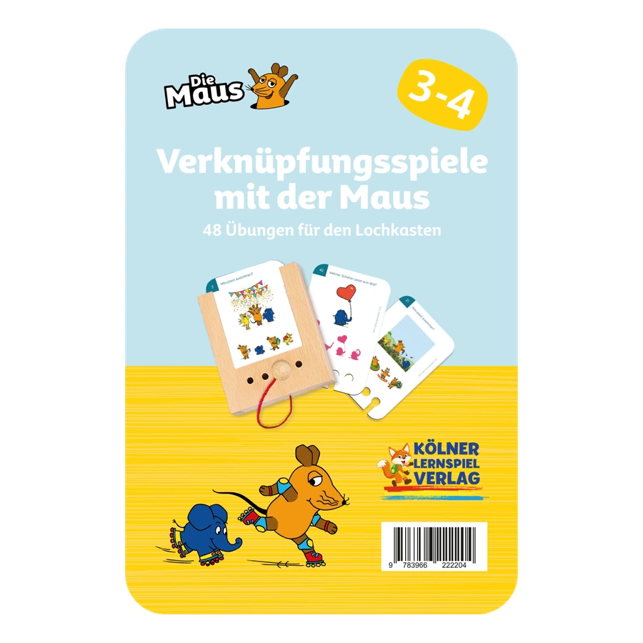 Die Maus- Lochkasten Kartensatz - Verknüpfungsspiele (3-4 Jahre)