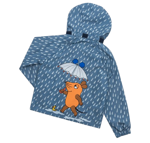 Die Maus - Wind-& Regenjacke- verschiedene Größen die maus wondbreaker regenjacke kinder rueckseite