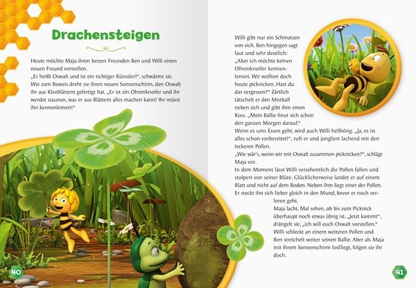 Die Biene Maja Buch, Die schönsten Minuten-Geschichten, Beispielgeschichte