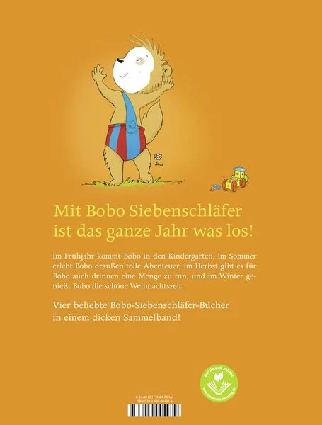 Bobo Siebenschläfer, Mit Bobo Siebenschläfer durch das Jahr, Buch, Rückseite