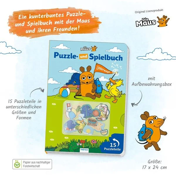 Die Maus - Puzzle- und Spielbuch Die Maus Puzzle und Spielbuch