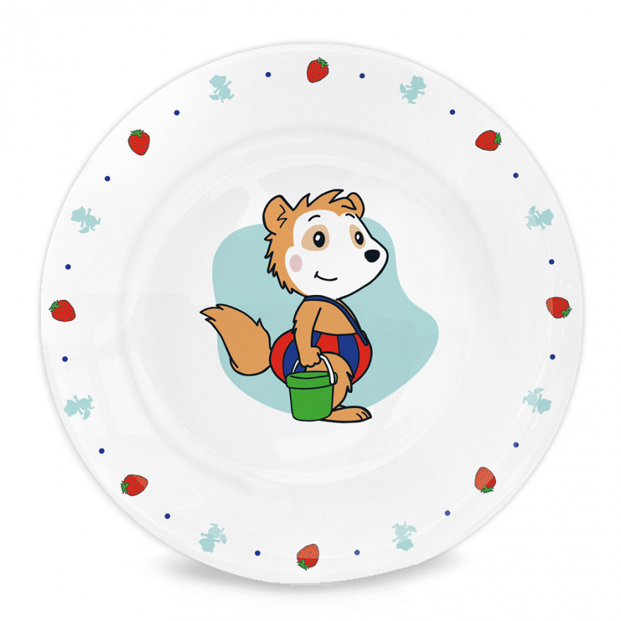 Bobo Siebenschläfer - Kindergeschirrset aus Porzellan (3-teilig)