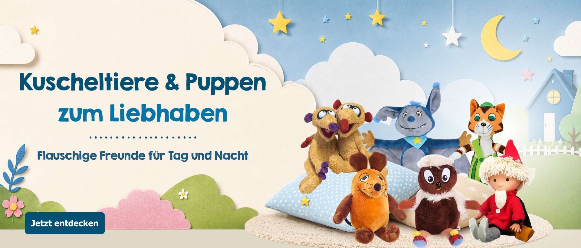 Kuscheltiere im Sandmann Shop