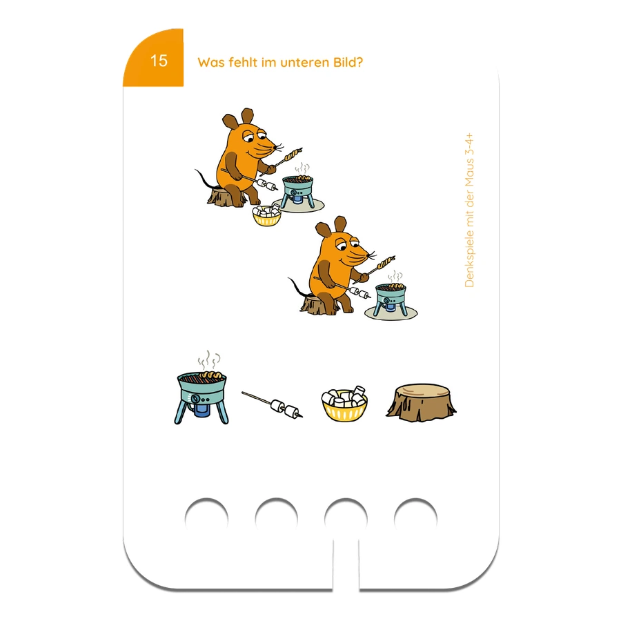 Die Maus – Lochkasten Kartensatz - Denkspiele (3-4 Jahre)
