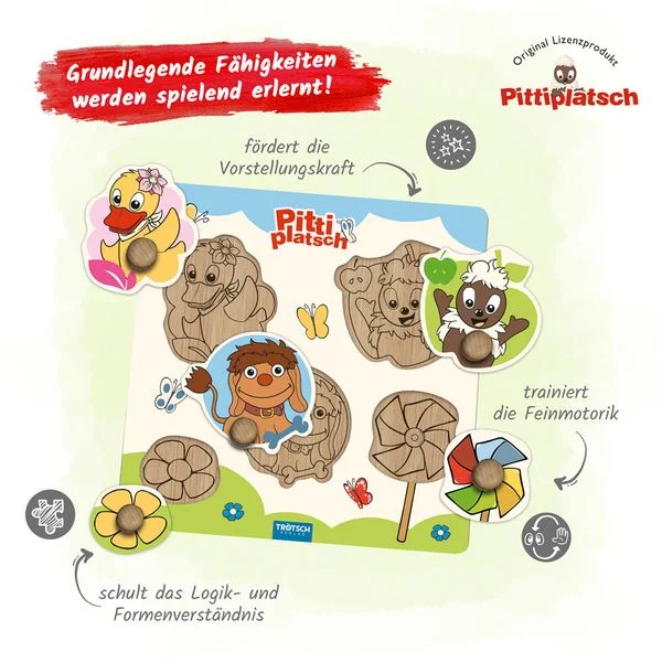 troetsch pittiplatsch holzlegespiel feinmotorik