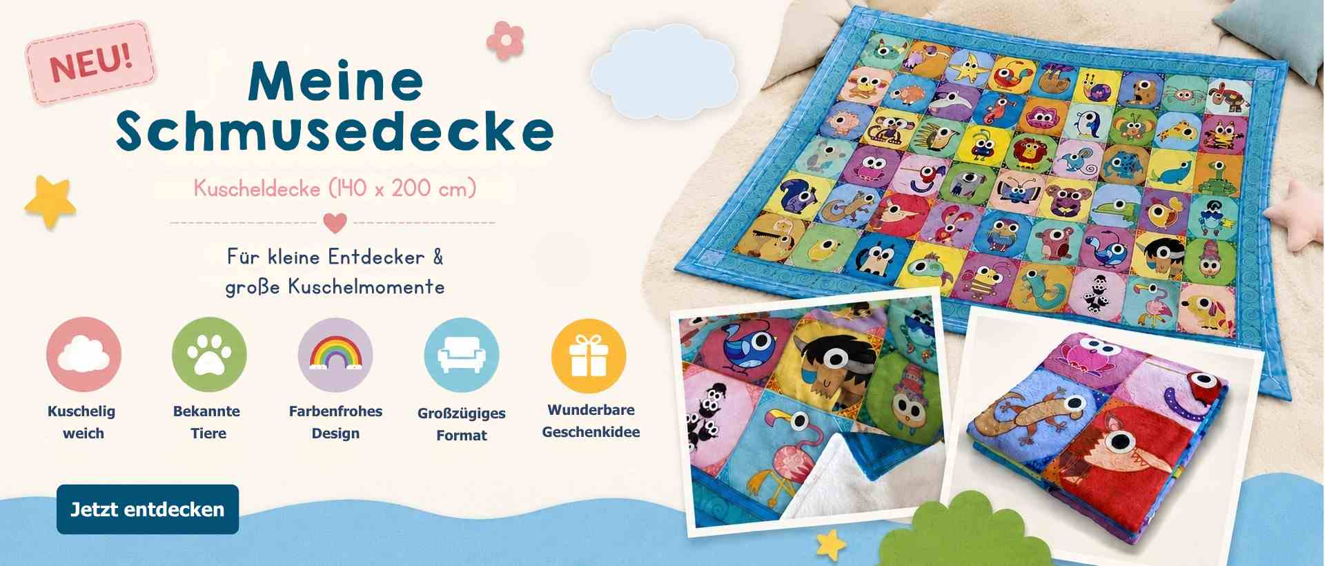 Meine Schmusedecke Kuscheldecke im Sandmann Shop