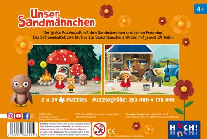 sandmaennchen-puzzle-rueckseite Unser Sandmännchen Puzzle mit zwei x zwei vier Puzzleteilen