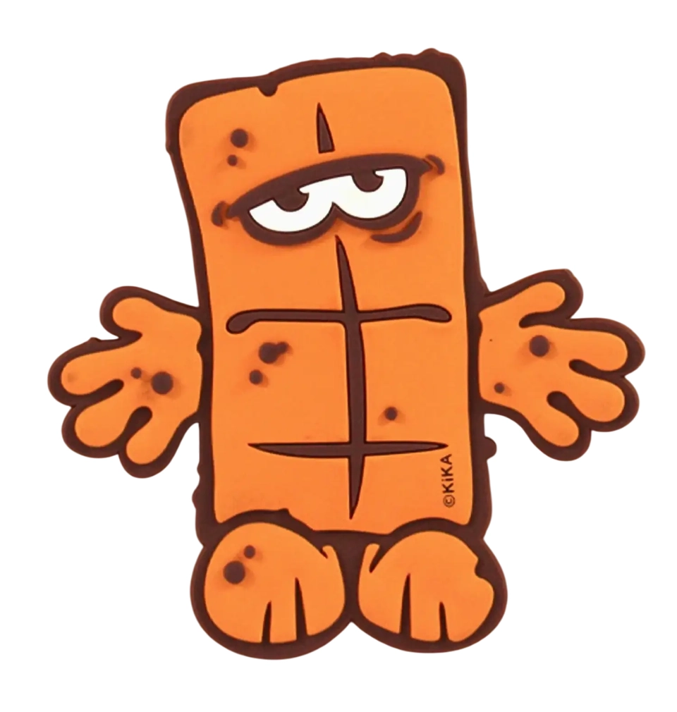 Bernd das Brot - 3D Magnet 3D-Magnet mit Bernd das Brot – Kultfigur mit mürrischem Blick, ca. 5 cm groß, haftet auf metallischen Flächen.