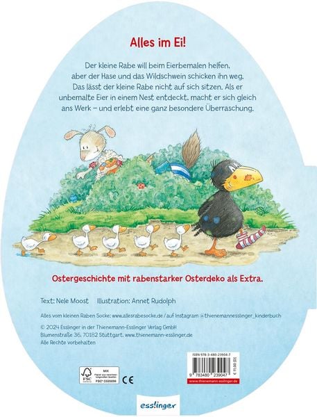 Der kleine Rabe Socke - Alles gefärbt! (Konturgestanztes Buch)