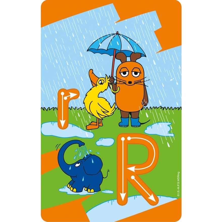 die-maus-50-lernkarten-buchstabe-r Die Maus fünf null Lernkarten