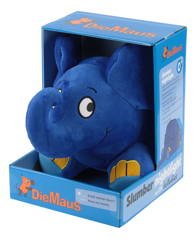Elefant - Kuscheltier mit LED-Nachtlicht Elefant Kuscheltier mit L E D Nachtlicht