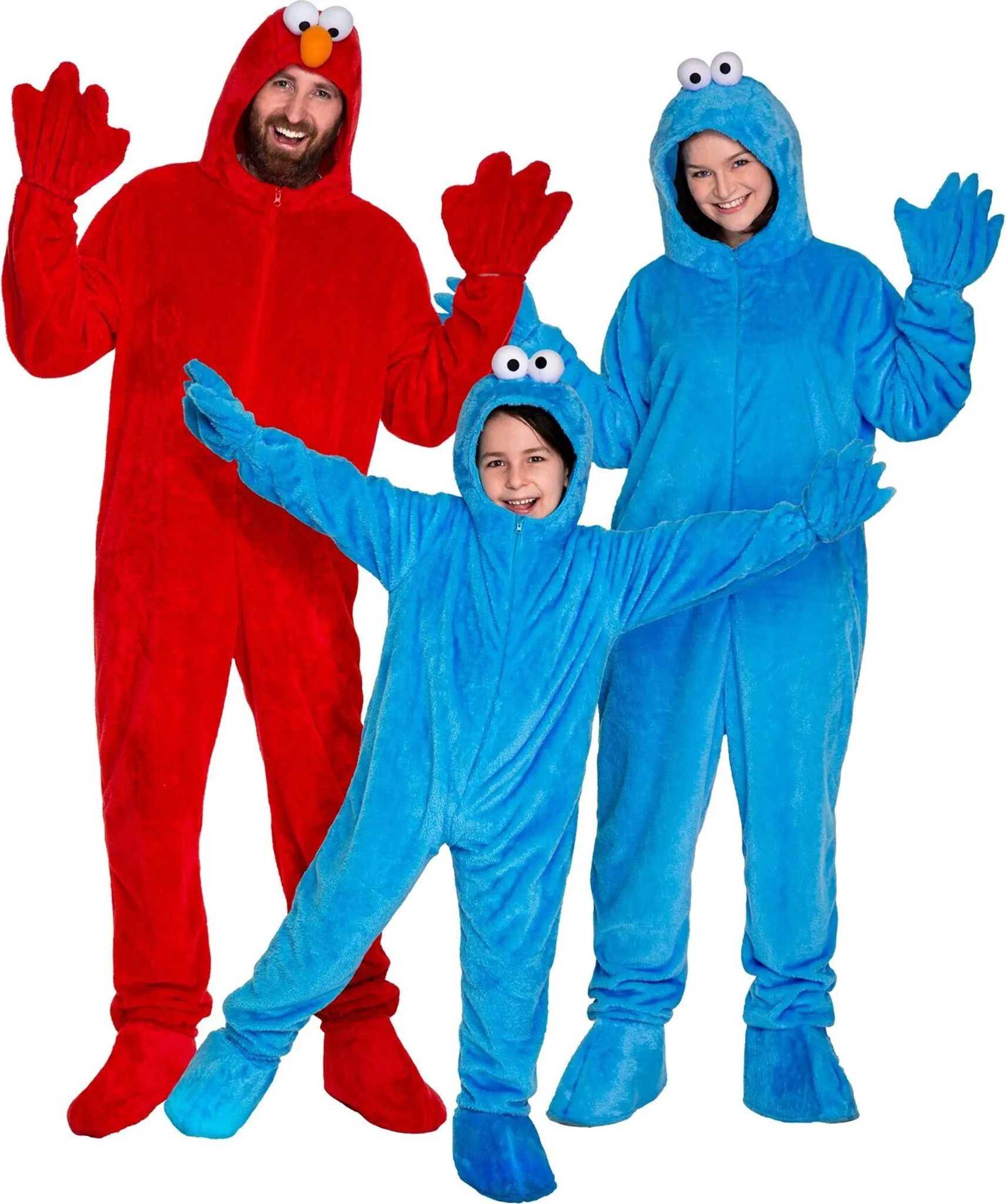 Sesamstraße - Krümelmonster - Kostüm für Erwachsene