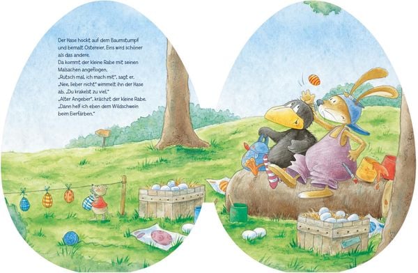 Der kleine Rabe Socke - Alles gefärbt! (Konturgestanztes Buch)