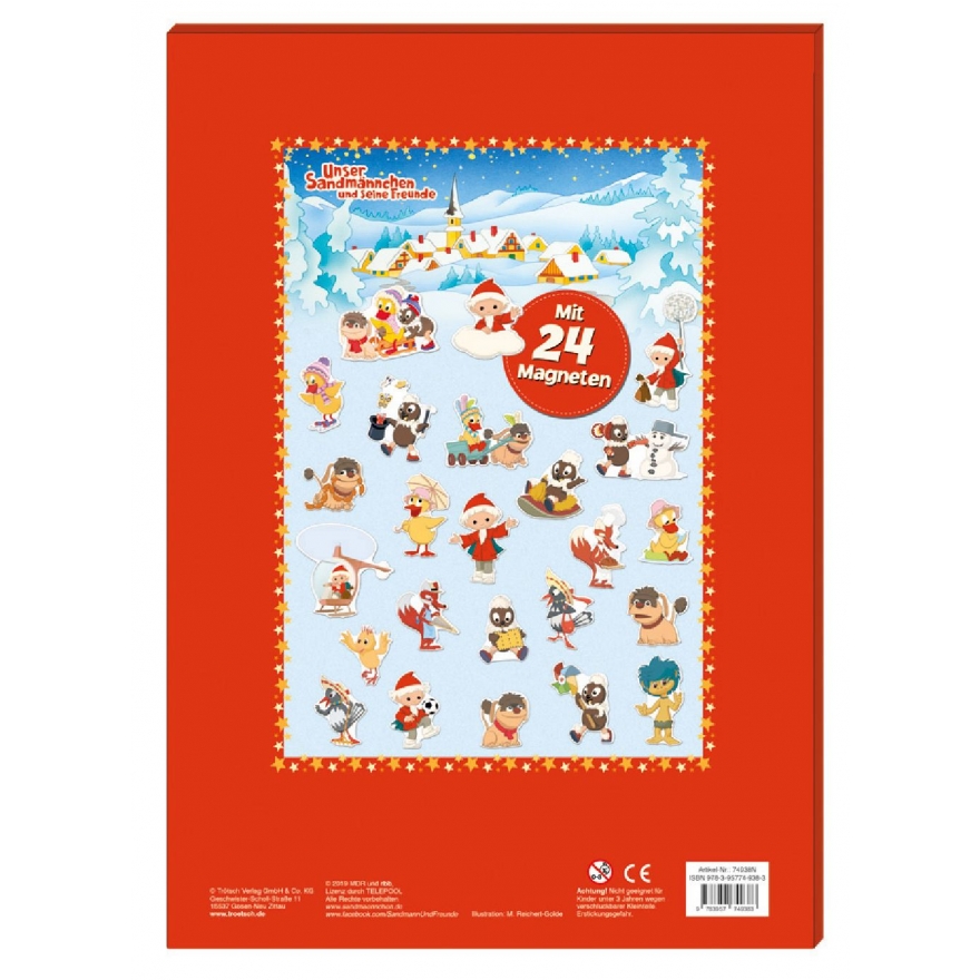 adventskalender-sandmaennchen-mit-magneten Unser Sandmännchen Magnet Adventskalender