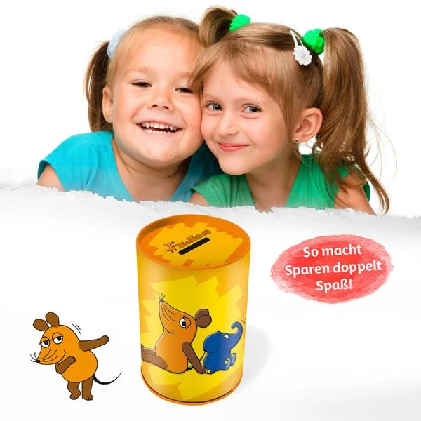 drei null zwei eins zwei die maus spardose maus und elefant mit kindern