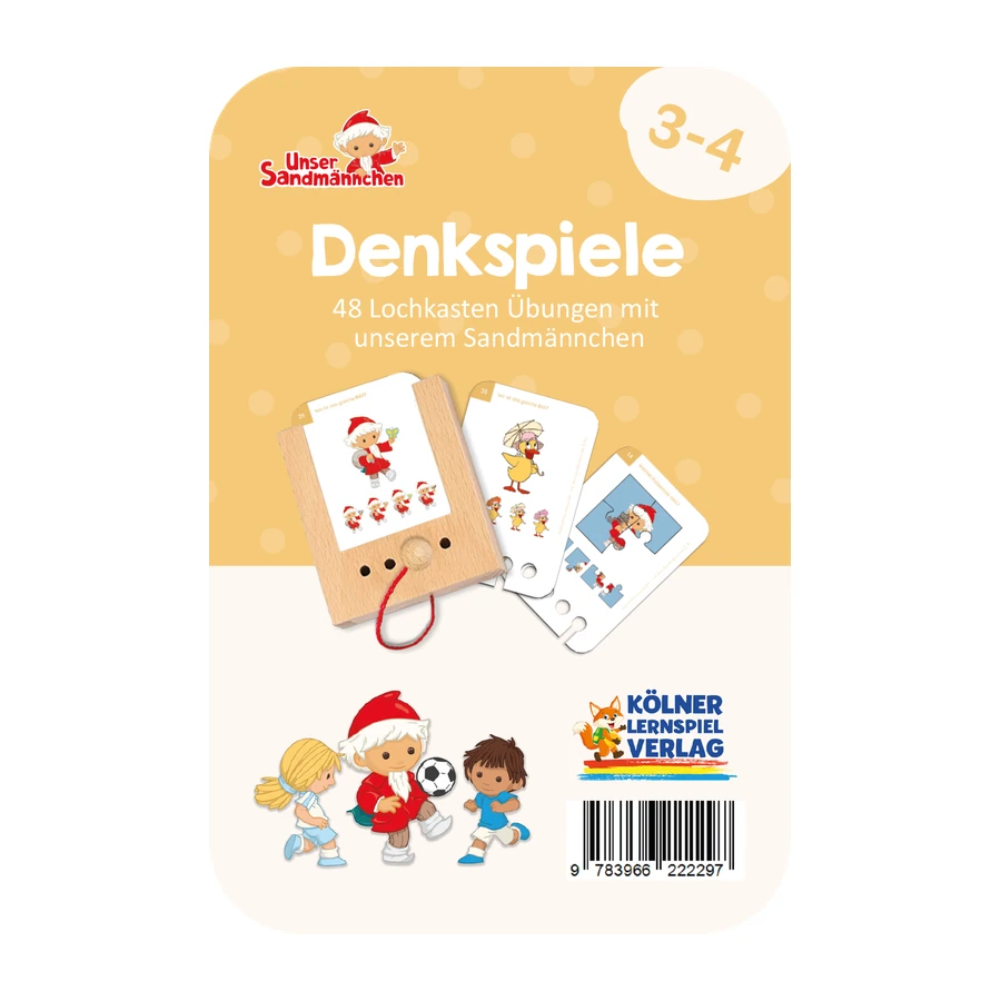 Unser Sandmännchen - Lochkasten Kartensatz - Denkspiele (3-4 Jahre)