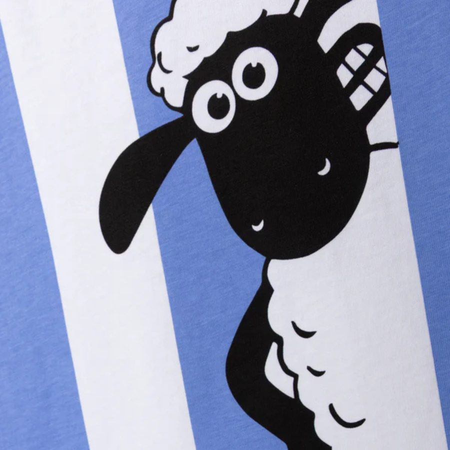 Shaun das Schaf - T-Shirt - Streifen - blau