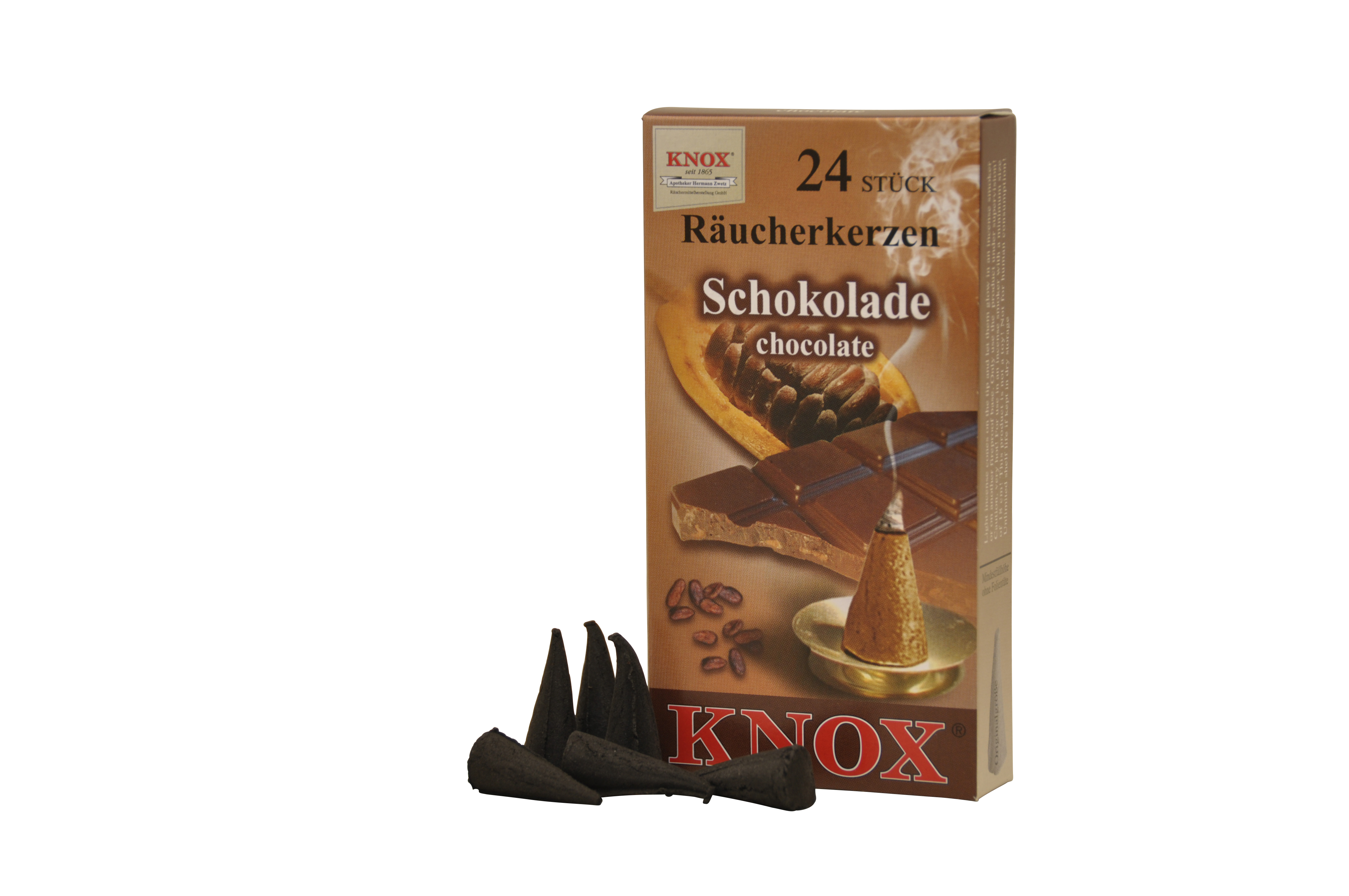 Räucherkerzen mit Schokoladenduft
