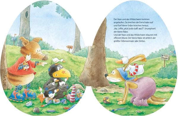 Der kleine Rabe Socke - Alles gefärbt! (Konturgestanztes Buch)