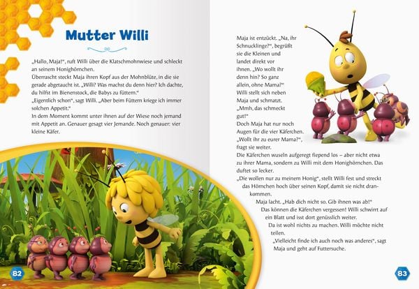 Die Biene Maja Buch, Die schönsten Minuten-Geschichten, Beispielgeschichte