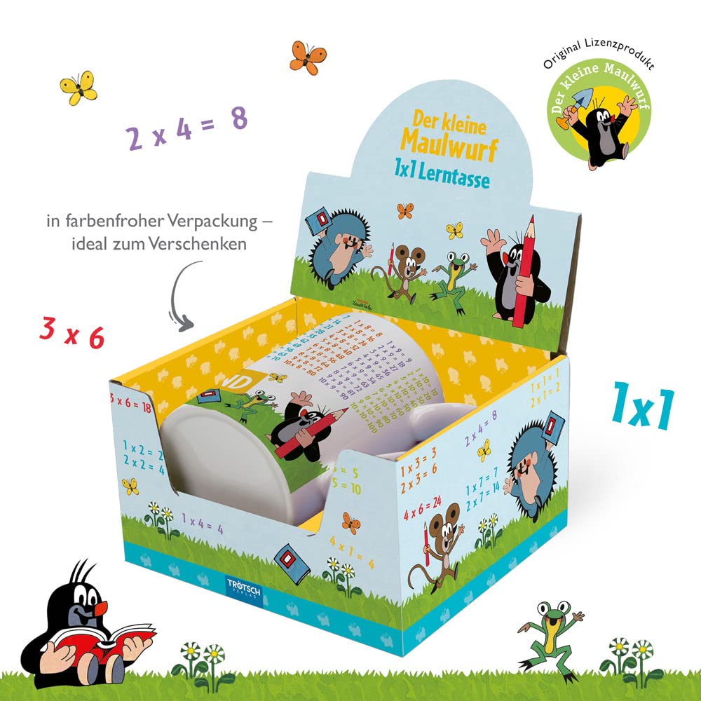 der kleine maulwurf lerntasse kindertasse eins mal eins farbenfrohe verpackung