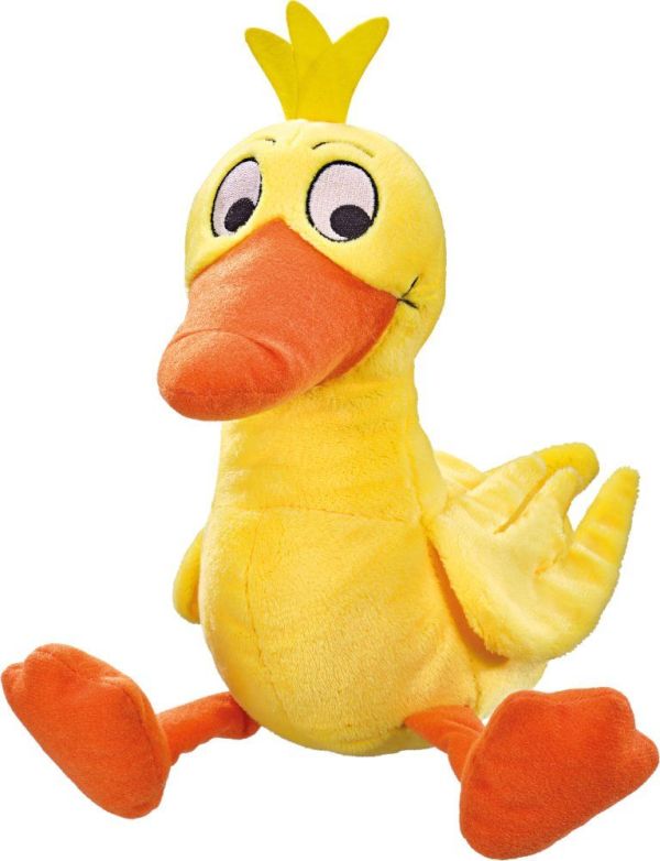 die-ente-plueschtier-kuscheltier-die-sendung-mit-der-maus-web Die Ente Plüschtier (zwei fünf cm)