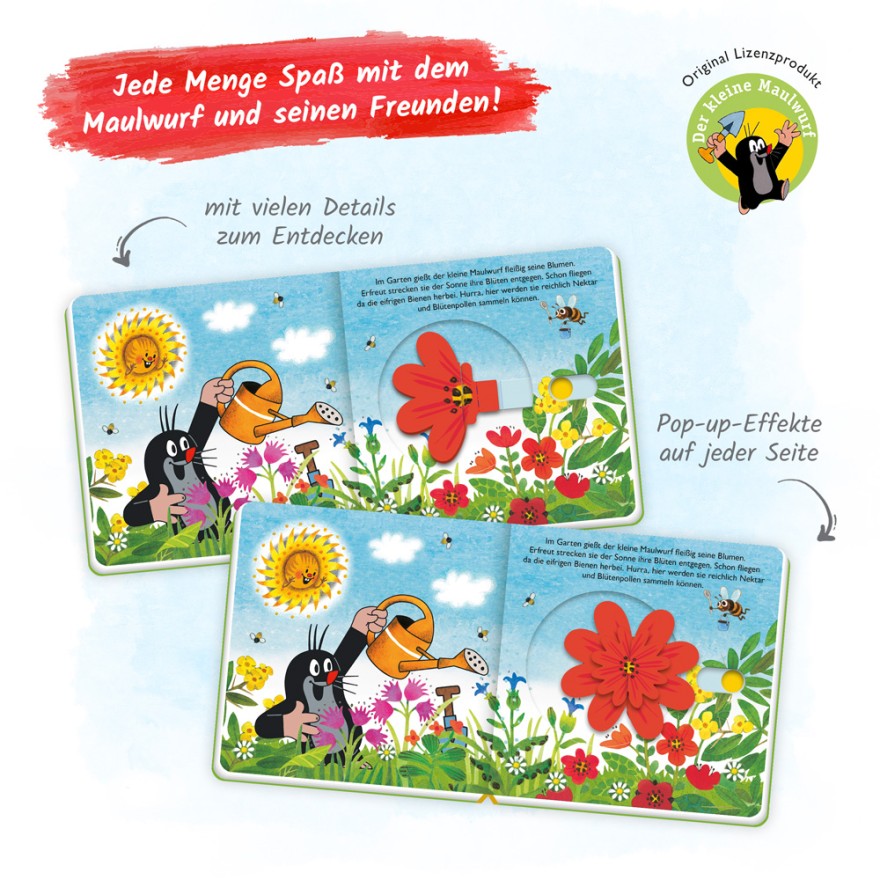 der kleine maulwurf spiel mit pappenbuch mit pop up schiebern viele details